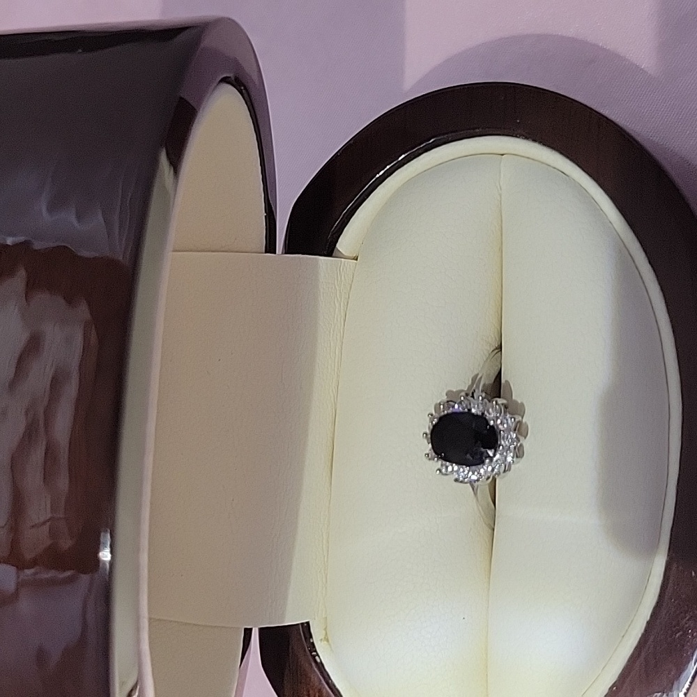 Elegant 925 and Sapphire Stone Ring